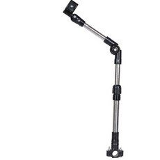 夾式雨傘架 輪椅嬰兒車推車雨傘架 自行車寵物車萬用傘架 多功能可調式雨傘固定架 手推車遮陽傘支架, 1個, 可伸縮款