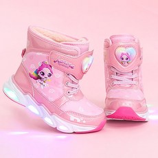 캐치티니핑 러블리 오로라핑 캐릭터 LED 방한부츠 방한신발