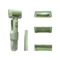 無線便攜式寵物電動梳毛器，三段吸力，理毛除毛吸毛，犬貓適用，除廢毛打結梳, 1個, 綠色, 綠色