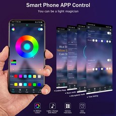 방벽 장식용 플렉스 리본 LED 테이프 RGBIC 네온 스트립 조명 블루투스 1m 5V, 01 RGBIC Strip, 02 2미터, 01 빠른  Mainland
