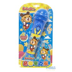 酷熊音樂麥克風 ST安全玩具 兒童玩具, 粉紫, 1個