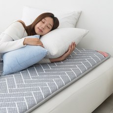 3cm두툼한 워셔블 [한일의료기] 전기매트 카본탄소매트 침대 전기요, 슈퍼싱글 1인용 (100x200cm), 1.헤링본