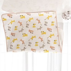 아기 방 뇨 패드 통기 방수 워 싱 순면 큰 아기 방 뇨 매트리스, 살구개, 30*45