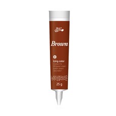 브레드가든 아이싱칼라 식용색소 브라운, 25g, 1개