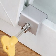 창문 잠금장치 베란다 안전 잠금 방범 아기 미닫이 잠금쇠, 1개, yuna  1구