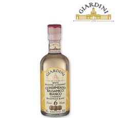 레오나르디 화이트 발사믹 식초 기아르디니 6년 숙성 모데나 화이트 발사믹 콘디멘토, 1개, 250ml