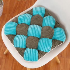 加厚保暖坐墊靠墊：辦公室、客廳、教室多用途椅墊/座墊, 中國結（淺綠x軍綠）, 1個