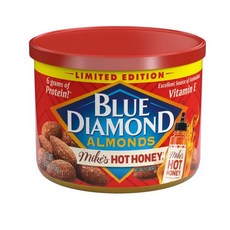 스낵 Blue Diamond Almonds 블루 다이아몬드 아몬드 볼드 엘로테 거리 옥수수 맛 견과류 비변형 코셔 글루텐 무첨가 인공향 없음 휴대용 적당한 크기 점심 및 성인용, 마이크의 핫 허니