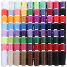 재봉 실 세트 80 스풀 다용도 핸드 퀼팅 스티치용 재봉틀 용품 세르거 80가지 색상 각각 400야드