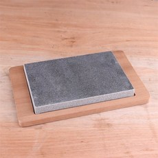 사각 일식 돌판 불판 구이판 스테이크판 규카츠 석판, 21x15x3cm 화강암+강판+사펠리판, 1개, 1cm