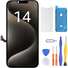 LL TRADER 트레이더 아이폰 11 LCD 61인치 FHD 교체용 터치 스크린 3D 디지타이저 어셈블리 및 수리 키트 모델 A2111 A2223 A2221, 14 LCD