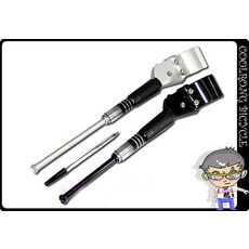 酷榮單車 鋁合金可調長度方形管腳架，穩固耐用，適用多種尺寸自行車, 1個, (04200601)黑, 黑