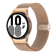 iamdue Galaxy Watch 金屬米蘭尼斯曲面錶扣式錶帶, 玫瑰金