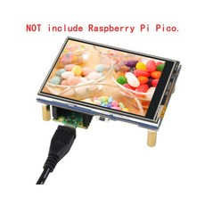 저항성 스크린 확장 보드 LCD 디스플레이 브레이크아웃 모듈 RPI 라즈베리 파이 PICO H WH RP2040HAS 키트 2.8 인치