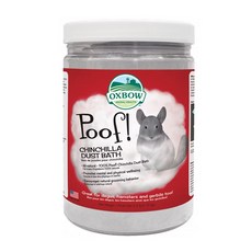 OXBOW Poof! 龍貓沐浴沙 2.5lb (1.13kg) - 天然成分，適用於倉鼠、沙鼠，促進身心健康, 2.5 lb (1.13kg), 1個
