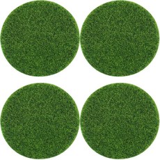 DGZZI 4PCS Round Plastic Artificial Grass Simulated Artificial Moss Miniature Landscape Decor 2.95, DGZZI 4PCS Round Plastic Artif