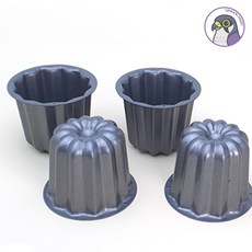 심곡마트 논스틱 양면코팅 1구 까눌레몰드 x 4개, 단품