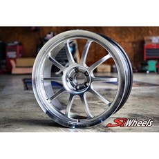 FK鋁圈 19吋 5/100 ESH-RS10 高亮銀車邊鍛造鋁圈 提升操控性與駕駛樂趣, 1個