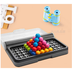 피라미드 구슬퍼즐 120 완구 두뇌발달, 12피스, 1세트