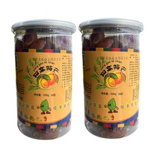 산서성 특산품 다퉁 양가오 보존 살구 통조림 신맛과 달콤한 씨없는 말린 스틱 스낵 설탕에 절인 과일, 달콤한맛 500gX2캔