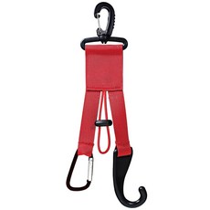 야구 장비 오거나이저 장갑 클립과 헬멧 후크가 있는 나일론 배트 홀더 27.9 x 7.1cm11 2.8인치 조절 가능한 잠금 장치 야외 스포츠 보관을 위한 현대적인 후크, 레드 450938