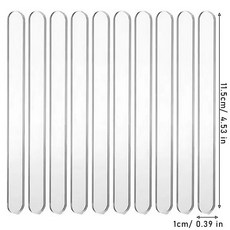 아크릴 DIY 아이스캔디 20개입 스틱 몰드 아이스크림 케이크 장식 파티, Transparent, 1세트, 10pcs