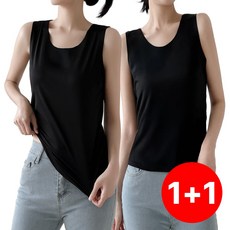 에센토 시원한 여성 쿨나시 심리스 민소매 1+1