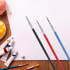 나일론 라이너 브 전문 수채화 페인팅 펜 미세 디테일 아티스트, 1개, 기본