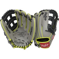 로울링스 셀렉트 프로 라이트 청소년 야구 장갑 크리스 브라이언트 모델 H 웹 11 1+ 2인치 451427, 오른손 던짐, Aaron Judge | Pro H Web - 그레이