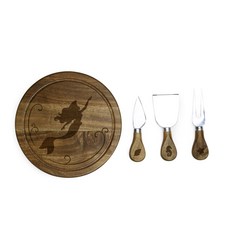 토스카나 아카시아 브리 치즈 도마 & 도구 세트 서빙보드, 1개, Acacia Wood Little Mermaid