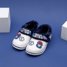 Hello CARBOT 衝鋒戰士 孩童內刷毛室內鞋