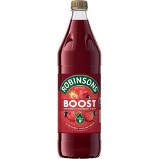 영국 로빈슨 Robinsons Boost 부스트 라즈베리 스트로베리 아사이 주스, 2개, 750ml