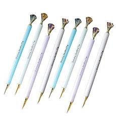 8자루 묶음 보석 모양 큐빅 장식 샤프 펜슬 0.5mm