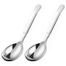 리브문 316 스텐 넓은 스푼, 2개, 실버