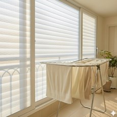 [딱포미] 물없이 붙는 창문 단열 뽁뽁이 더블(7중) 블라인드형 1m X 10m, 1개