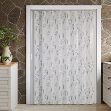 홀딩도어 자바라 접이식 자바라문 칸막이 커튼 이중겹 대나무