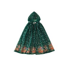 兒童聖誕星星馴鹿造型連帽斗篷 節慶角色扮演服裝