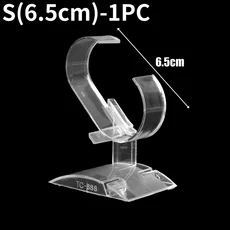 시계 팔찌 쥬얼리 디스플레이 거치대 분리형 아크릴 투명 장식 스탠드 소매점 쇼케이스 보관 랙 5 개 1 개, 05 S(6.5cm)-1PC