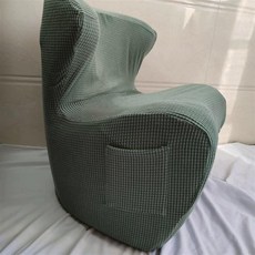 안락의자 초경량 허리보호 쇼파 일체형 미니소파, 90x90cm, 1개, 고급 그린