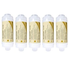 MicroMATRIX 5피스 비데 물 침전물 필터 세트 15mm 1.3cm(1/2인치) 연결 노비타 삼성 파나소닉과 호환