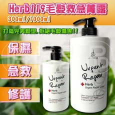LA FOCUS 急救一點靈119 植萃配方毛髮急救菁露 免沖洗瞬間護髮 深層修護 300ML, 1個