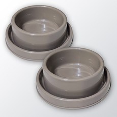 마을과고양이 개미방지 밥그릇 민달팽이 개미퇴치 사료그릇 길고양이 길냥이 강아지 야외 식기, M사이즈 (중형), 2개