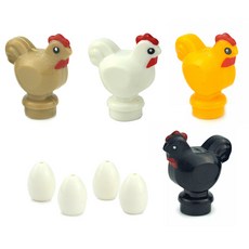 MOC 도시 동물 빌딩 블록 피규어 염소 양 독수리 올빼미 팬더 앵무새 갈매기 펭귄 Fram 액세서리 벽돌 장난