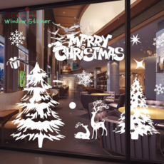 리브론 크리스마스 비접착 스티커 윈도우 창문 정전기, 3번 타입