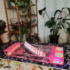 巨匠工廠58厘米水晶古箏13弦夜光古箏獨立伴奏功能音響古箏, 1個, 箏13弦夜光古箏獨立伴奏功能古箏音響古箏