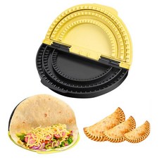 3-in-1 토르티야 실러 프레스 탈착식 및 조절 가능한 크림핏 크림퍼 15.2cm(6 8 10인치) 부리토 페이스트 타코 샌드위치 만두용, 3-in-1 토르티야 실러, 프레스, 탈착식 및 조절