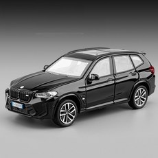 BMW X3M X3 SUV 1대32 1:32 자동차 미니카 모형 다이캐스트 꿈꾸는다락방, 블랙