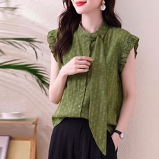여성블라우스 셔츠 반팔티 데일리 캐주얼 여름