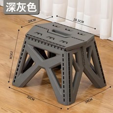 露營折疊板凳 露營椅 折疊凳 小板凳 折疊椅 露營板凳 烤肉椅 兒童椅 小椅子 內折椅, 1個, 露營摺疊椅 升級內摺款【深灰色】1入, 深灰色