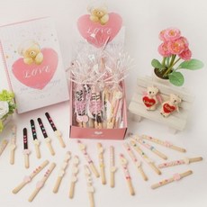 빼빼로데이 쿠킹클래스 곰돌이 막대 과자 포장 세트 만들기 DIY 키트, 1개